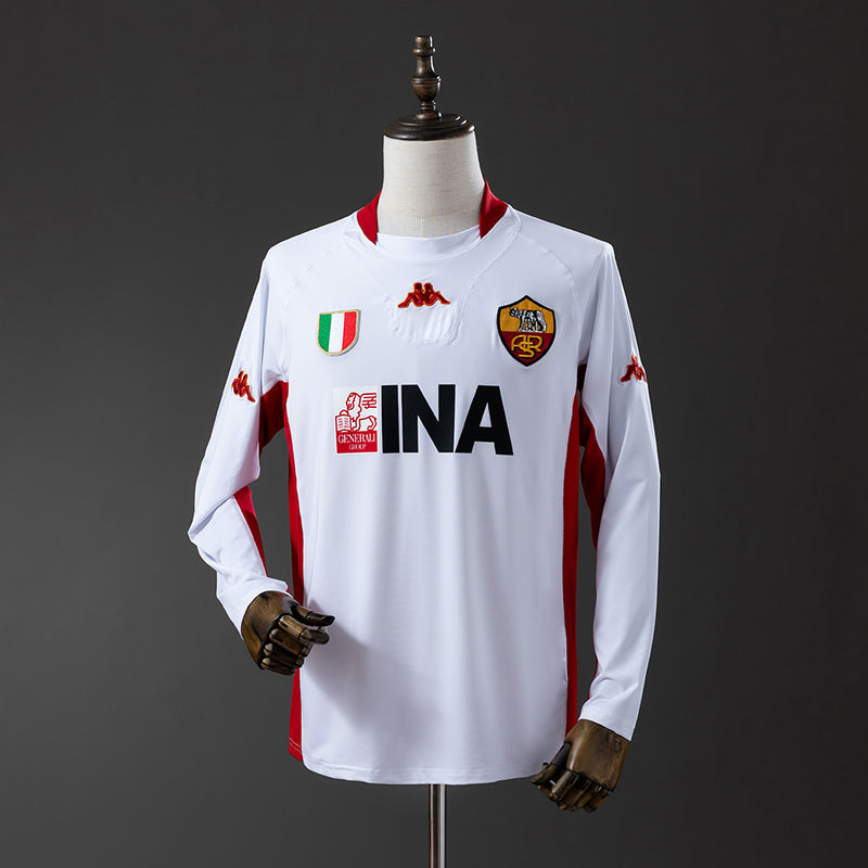 Camisa Retro Roma 2001 - Manga Longa - Allteams Imports