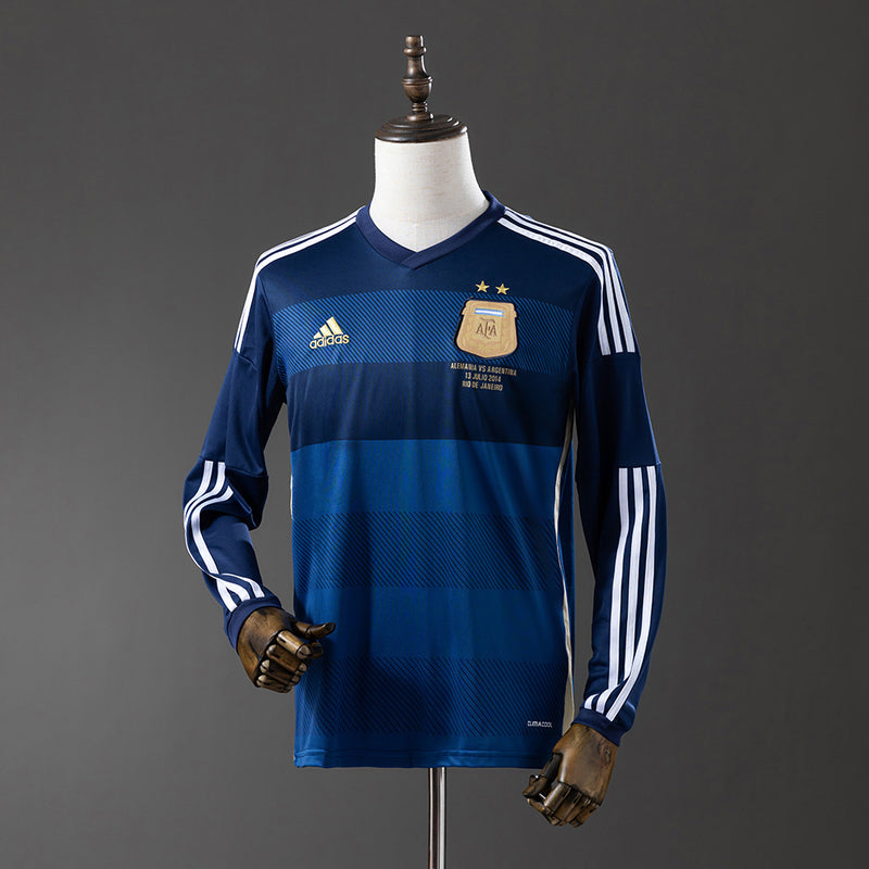 Camisa Seleção Argentina Retro 2014 - Manga Longa - Allteams Imports
