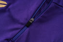 Conjunto de Treino de Inverno Barcelona 2026/27 Roxo e Preto com Dourado