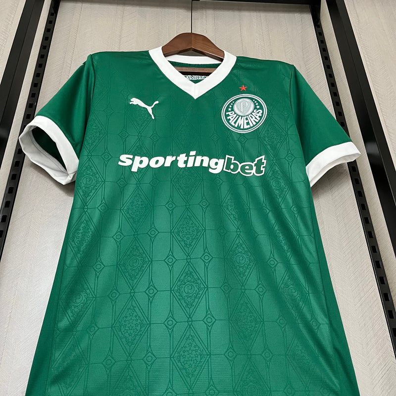 Camisa Lançamento Palmeiras 25/26 + Pacth Campeão Brasileiro 2023 (Masculino)