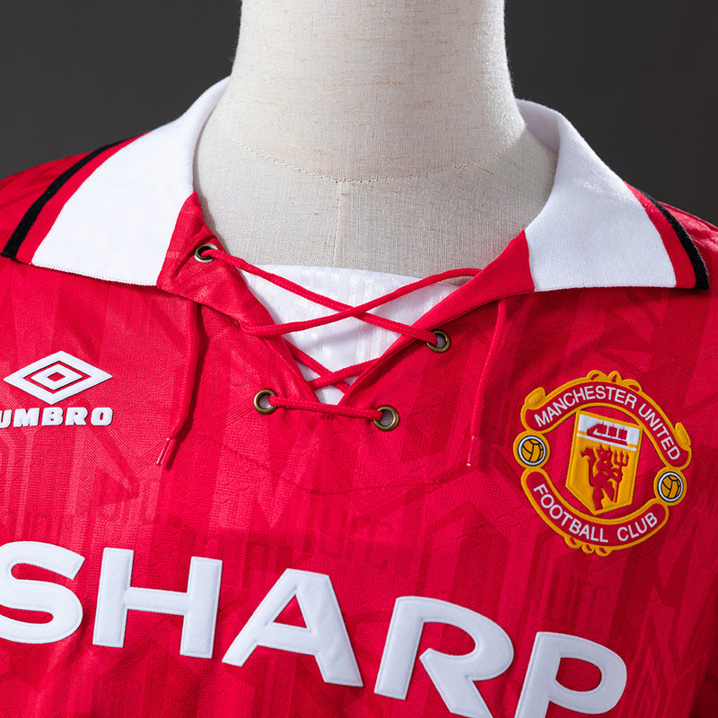 Camisa M. United Retro 1992/94 - Manga Longa - Allteams Imports