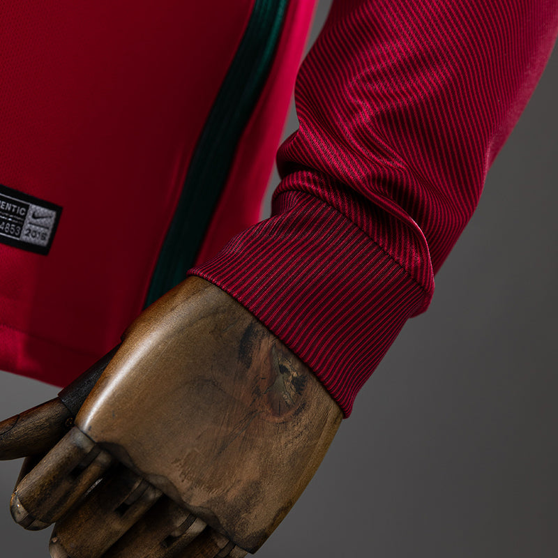 Camisa Seleção Portugal Retro 2016 - Manga Longa - Allteams Imports