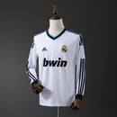 Camisa Retrô Real Madrid 2012/13 Home Manga Longa Premium + Patches Champions League | Allteams Imports