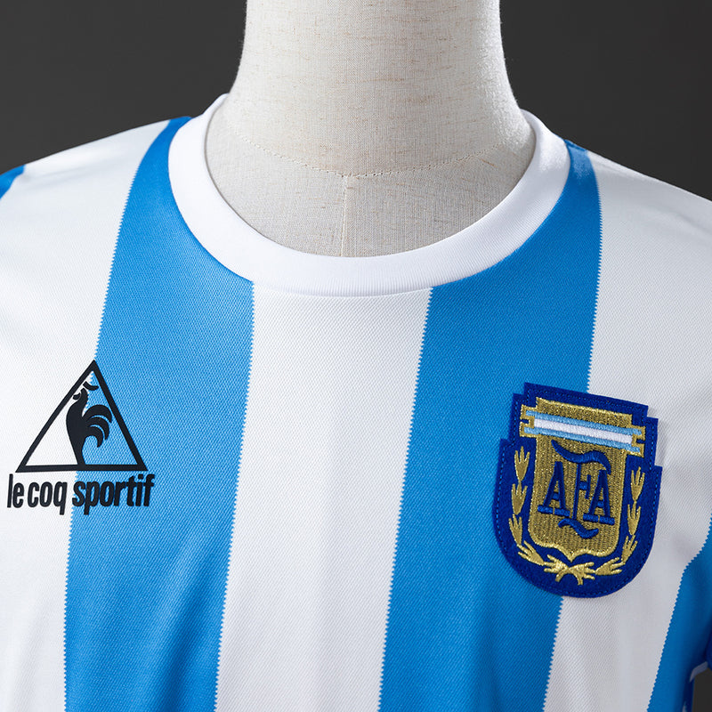 Camisa Seleção Argentina Retro 1986 - Manga Longa - Allteams Imports