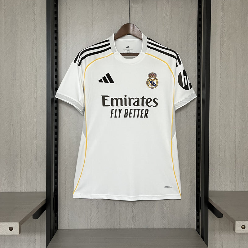 Real Madrid Home Jersey 2025/26 Masculino