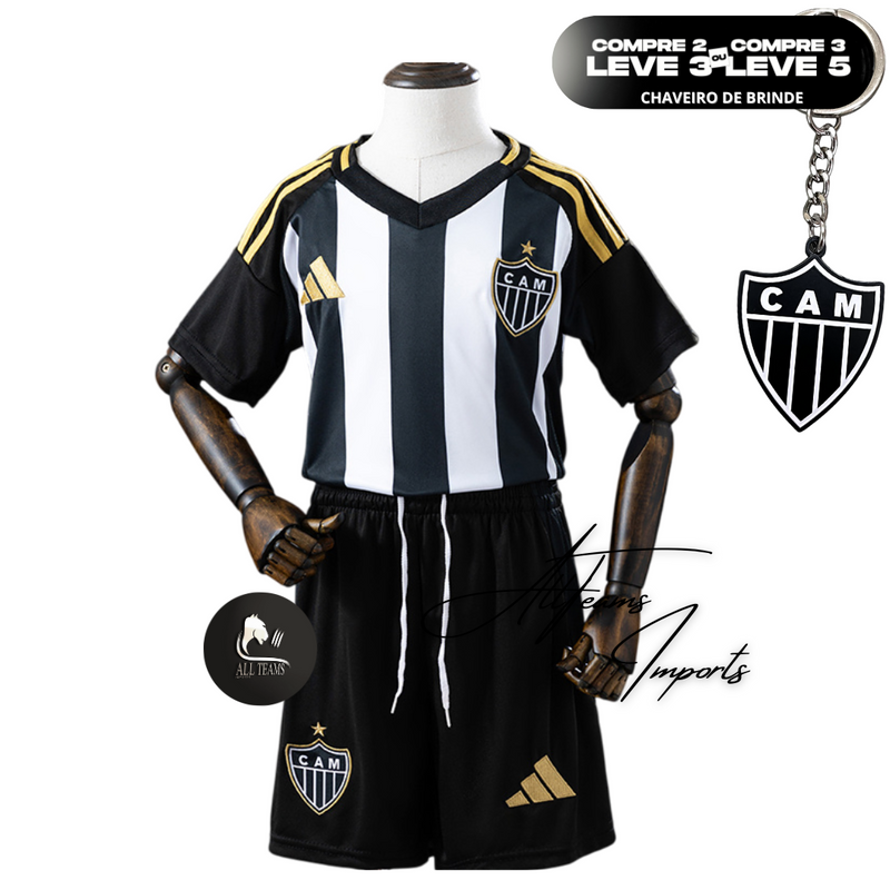 Kit Infantil Atlético Mineiro 25/26 Torcedor - Allteams Imports
