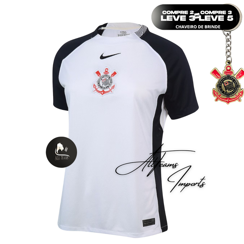 Camisa Corinthians 25/26 (Feminina) Torcedor - Allteams Imports