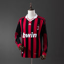 Camisa Retrô AC Milan 2009/10 Ronaldinho Gaúcho Manga Longa