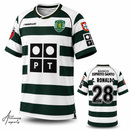 Camisa Retrô Sporting Lisboa 2001/03 Home Cristiano Ronaldo 28 Premium | Allteams Imports