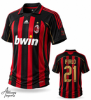 Camisa Retrô Milan 2006/07 Home Pirlo 21 Premium | Allteams Imports