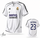 Camisa Retrô Real Madrid 2006/07 Home Branca Beckham 23 Premium | Allteams Imports