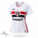 Camisa Feminina São Paulo 2026 - Allteams Imports
