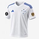Camisa Cruzeiro Branca 2026/2027 Com Patches Libertadores | Allteams Imports