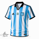 Camisa Racing Club 2000/01 Home Retrô Premium | Allteams Imports