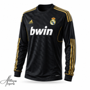 Camisa Retrô Real Madrid 2011/12 Preta Manga Longa Premium | Allteams Imports
