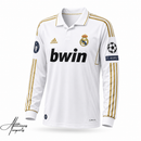 Camisa Retrô Real Madrid 2011/12 Home Manga Longa Premium + Patches Champions League | Allteams Imports