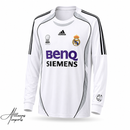 Camisa Retrô Real Madrid 2006/07 Home Manga Longa BenQ Siemens Premium | Allteams Imports