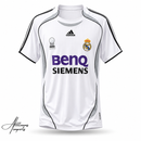Camisa Retrô Real Madrid 2006/07 Home Branca Siemens Mobile Premium | Allteams Imports