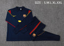 Conjunto de Treino de Inverno Barcelona 2026/27 Azul-Marinho e Vermelho