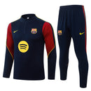 Conjunto de Treino de Inverno Barcelona 2026/27 Azul-Marinho e Vermelho