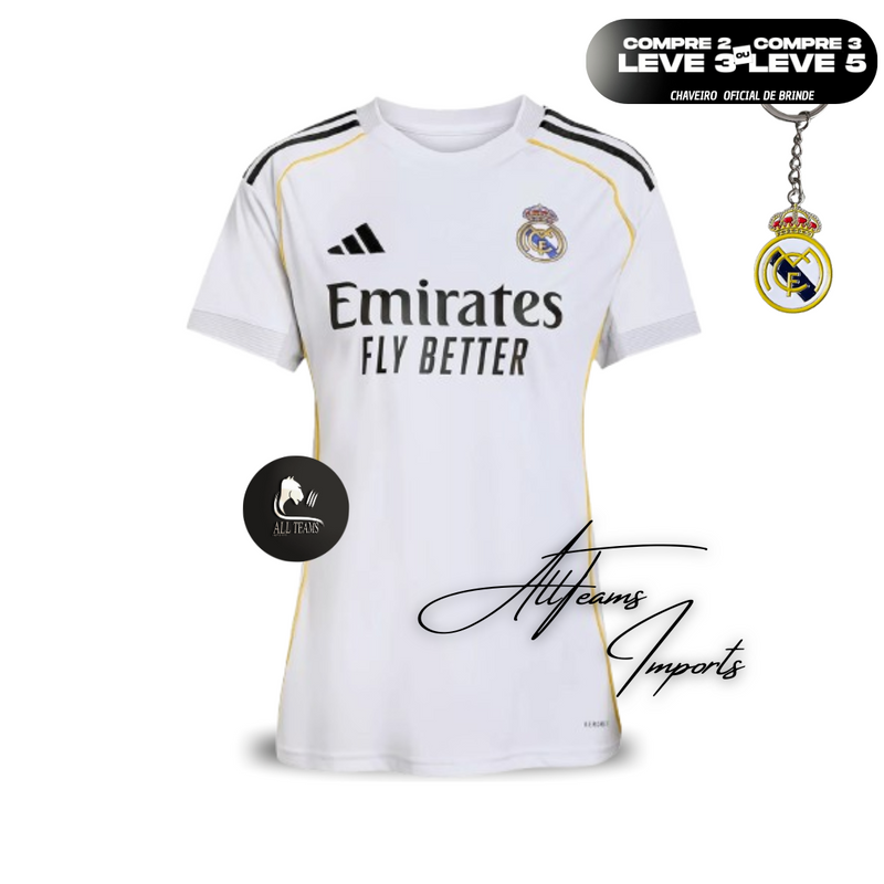 Camisa Real Madrid 25/26 (Feminina)