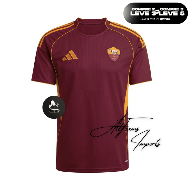 Camisa titular da Roma 2025/26 (Masculino)