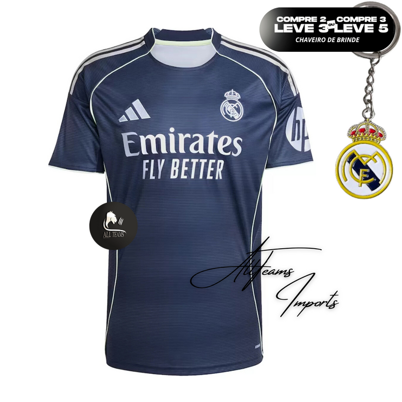 Real Madrid Away Jersey 2025/26 (Masculino)