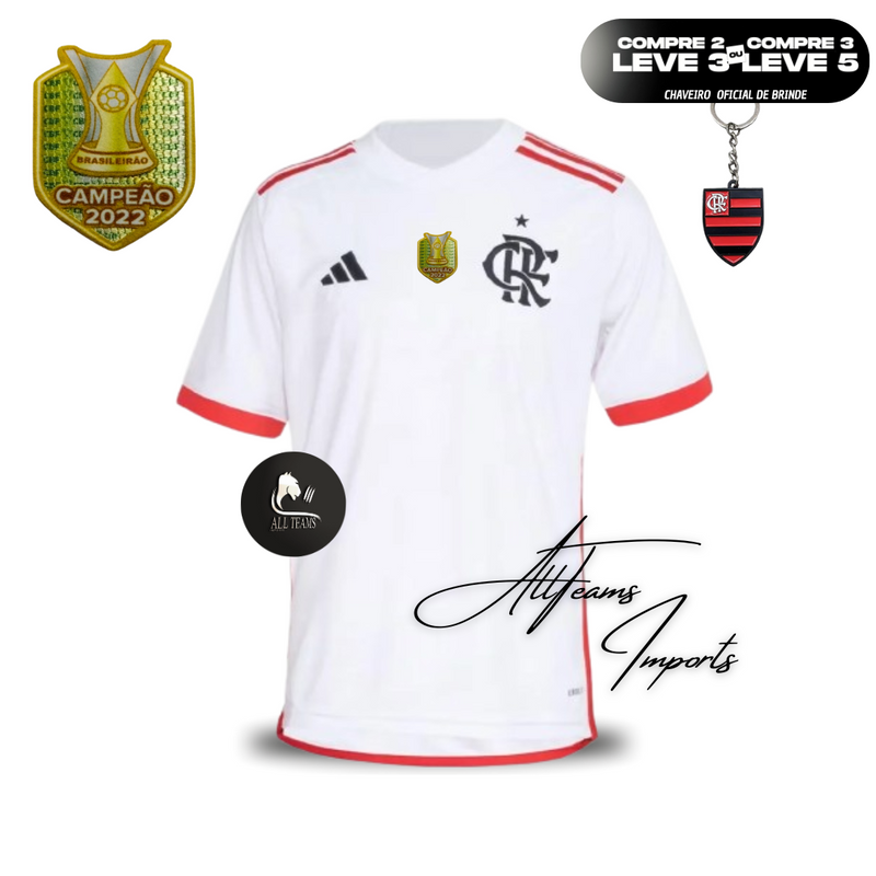 Camisa Flamengo II 24/25 + Pacth Campeão Brasileiro 2022 BRINDE