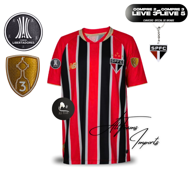 Camisa II Lançamento São Paulo 25/26 + Pacths Libertadores