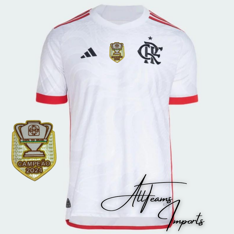 Camisa 2 Flamengo 24/25 + Pacth de Campeão Copa do Brasil (BRINDE)