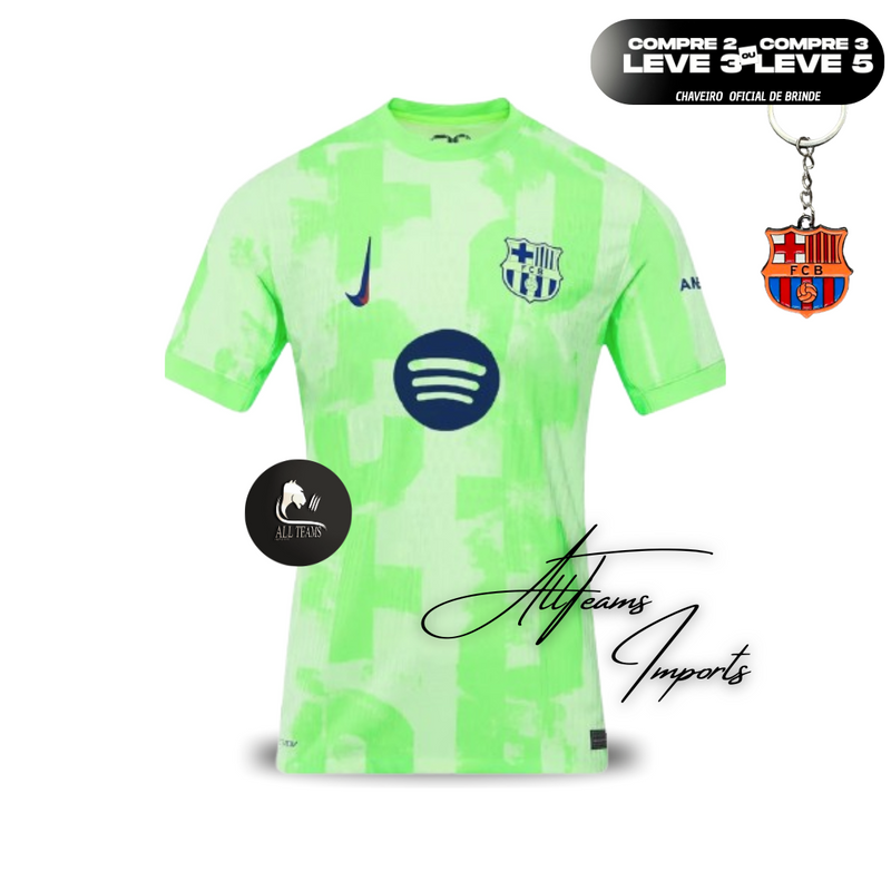 Camisa Barcelona Third Away Match Jersey 2024/25 - Spotify Logo