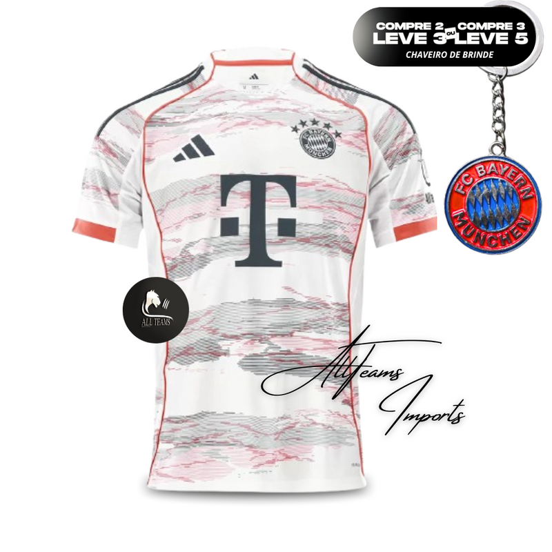 Camisa de futebol reserva masculina do Bayern de Munique 2025/26