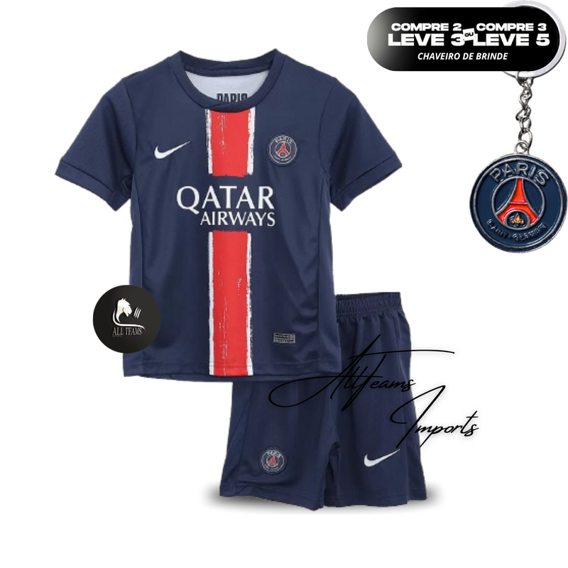Kit Infantil PSG Home (Camisa + Shorts) 2024/25