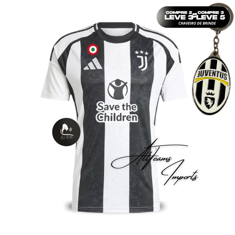 Camisa de futebol masculina Juventus Home 2024/25 (Masculino)