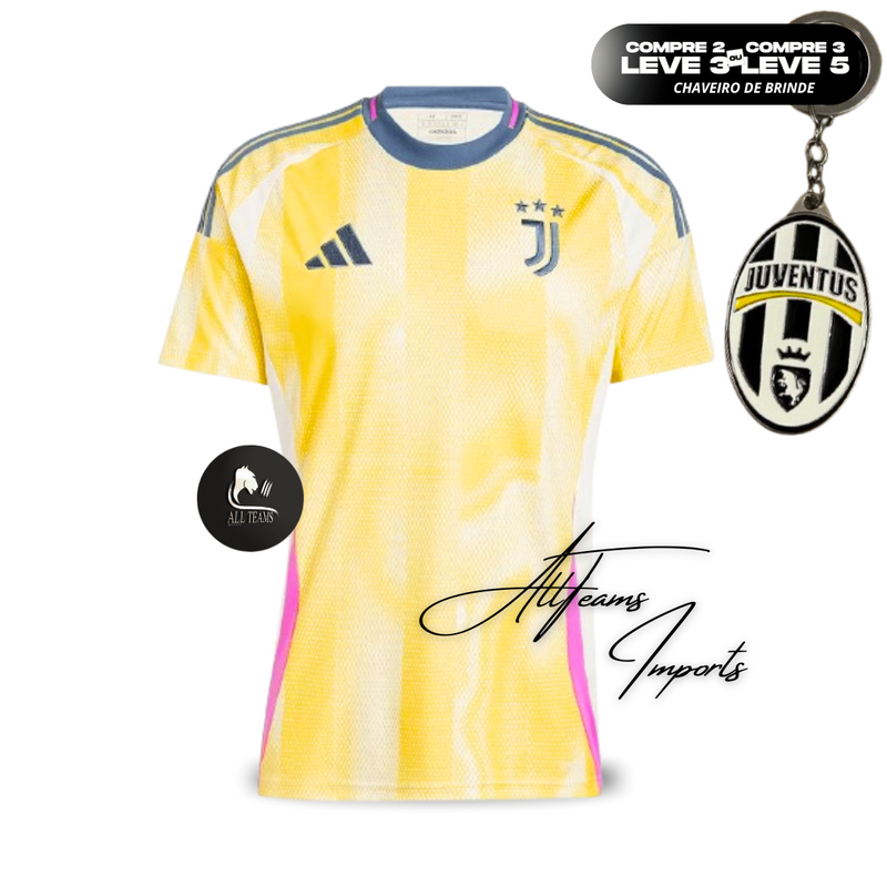 Camisa de futebol reserva masculina da Juventus 2024/25 Masculino