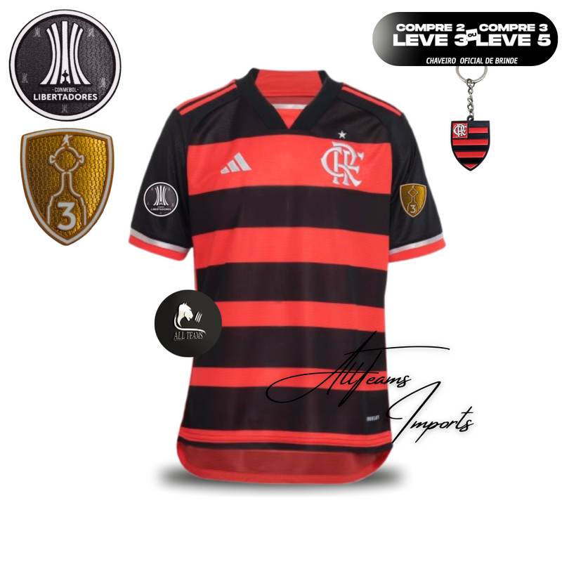 Camisa Flamengo 24/25 + Pacths Libertadores (Cópia)