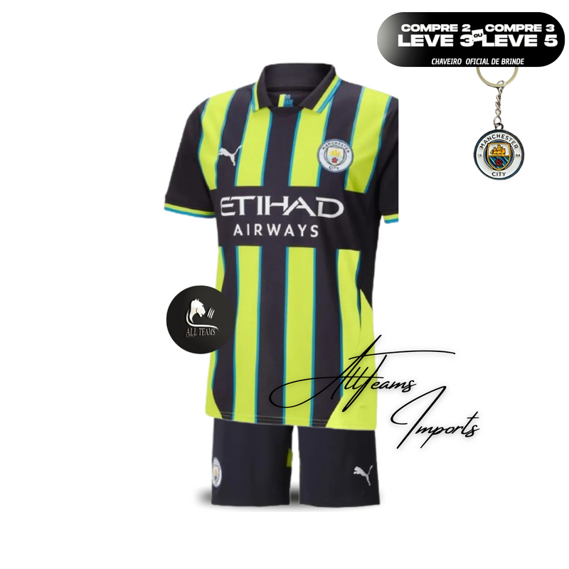 Manchester City Away Jersey (Jersey+Shorts) Kit 2024/25