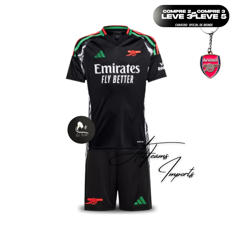 Kid's Arsenal Away Jerseys Kit(Jersey+Shorts) 2024/25