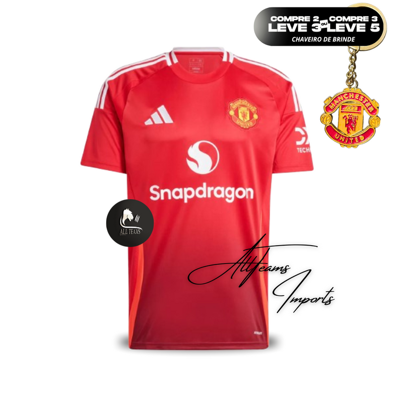 Manchester United Home Soccer Jersey 2024/25 MASCULINO