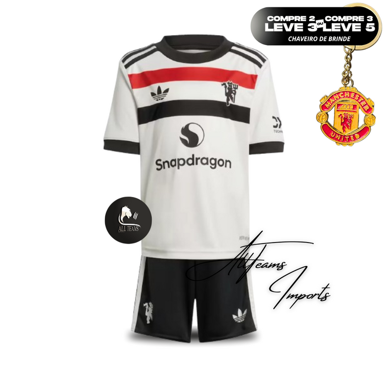 Kid's Manchester United Third Jersey Kit 2024/25