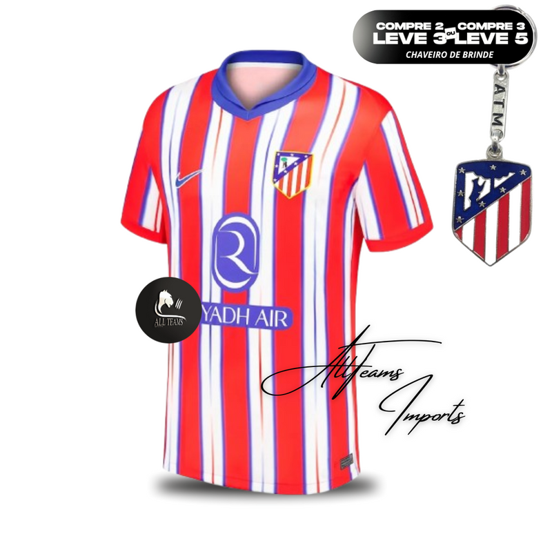 Men's Atletico Madrid Home Soccer Jersey 2024/25 (Masculino)