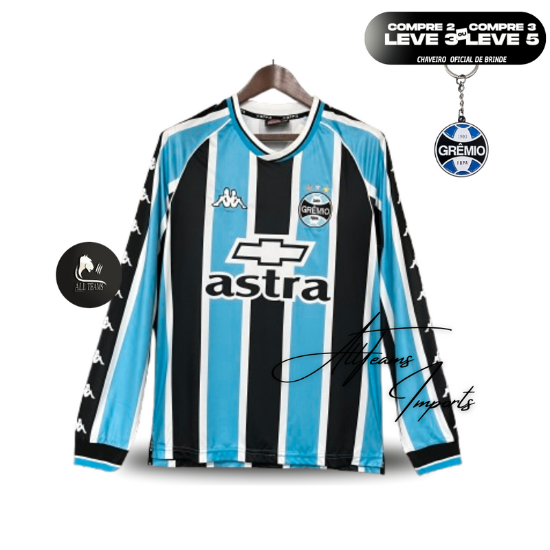 Camisa Retro Manga Longa Grêmio 2000/01