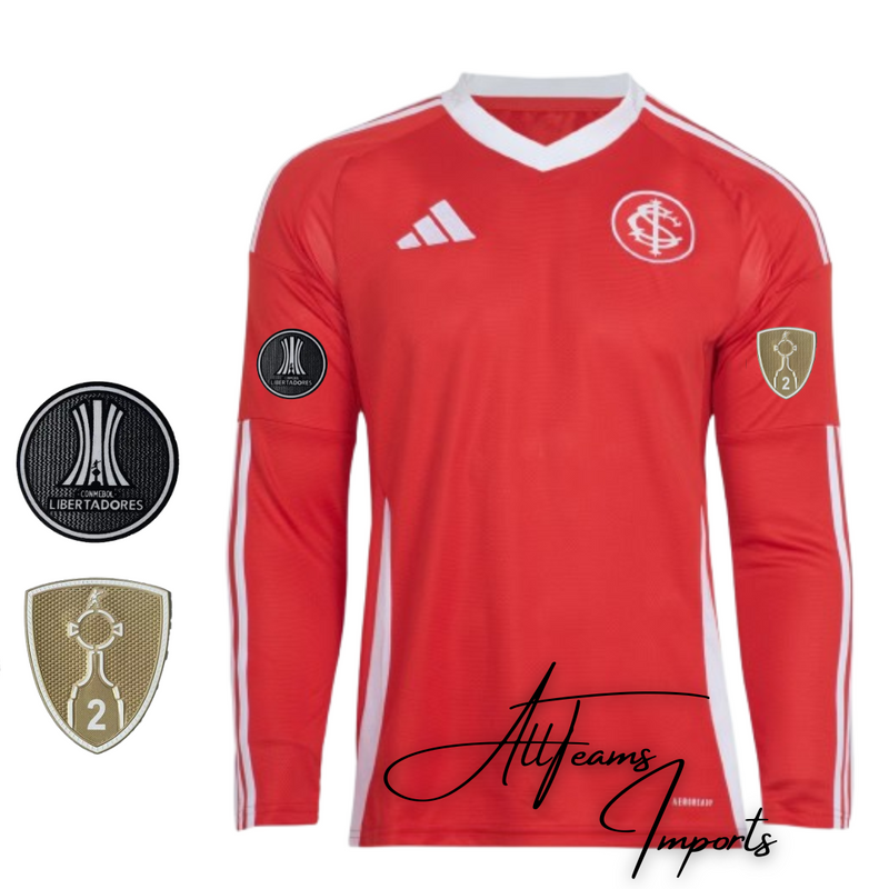 Camisa Manga Longa Lançamento internacional 24/26 + Patchs Libertadores