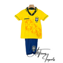 Kit Infantil Retro Seleção Brasileira 93-94