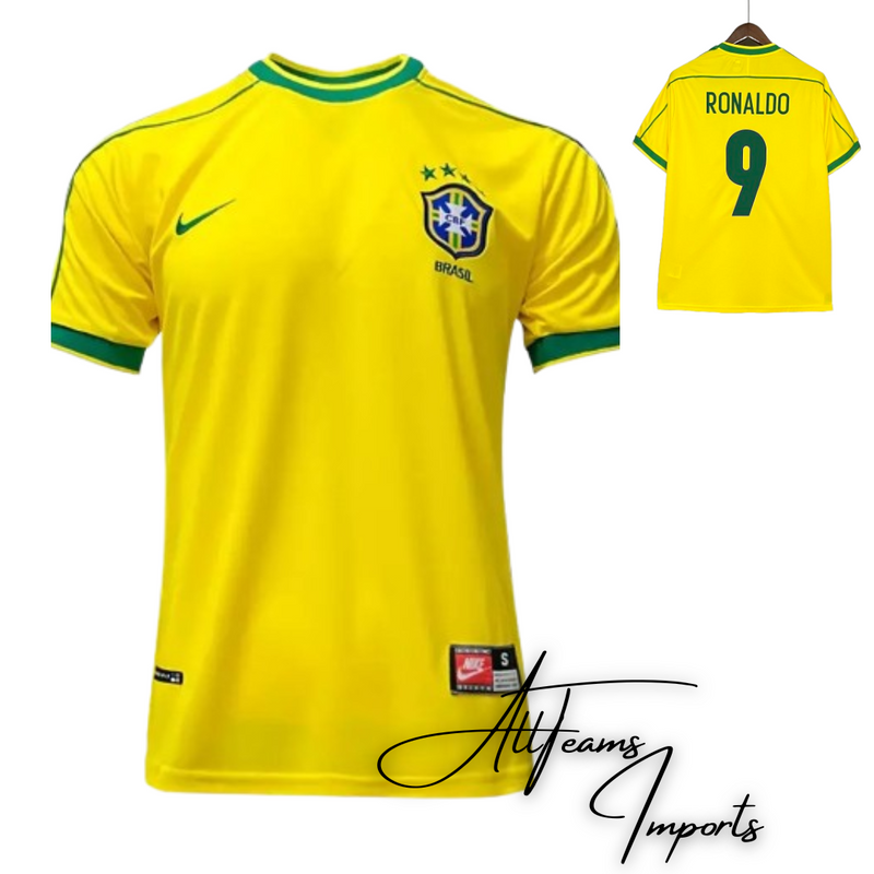 Camisa Retro 1998 RONALDO Seleção Brasileira