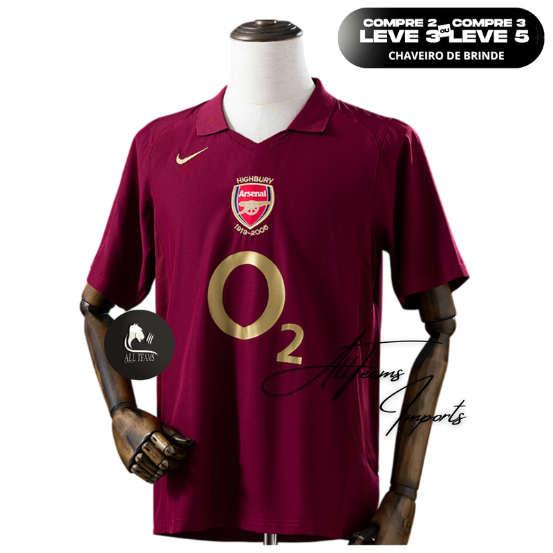 Camisa Arsenal Retro 2005/06- Allteams Imports