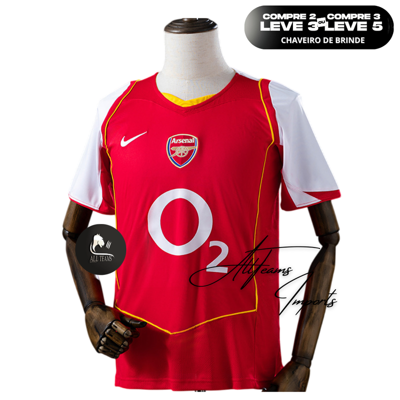 Camisa Arsenal Retro 2004/05 - Allteams Imports