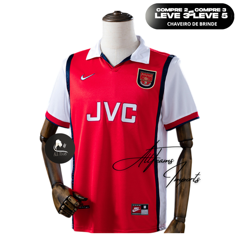 Camisa Arsenal Retro 98/99 - Allteams Imports