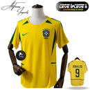Camisa Retrô Brasil 2002 - Craque RONALDO FENÔMENO - Personalizada