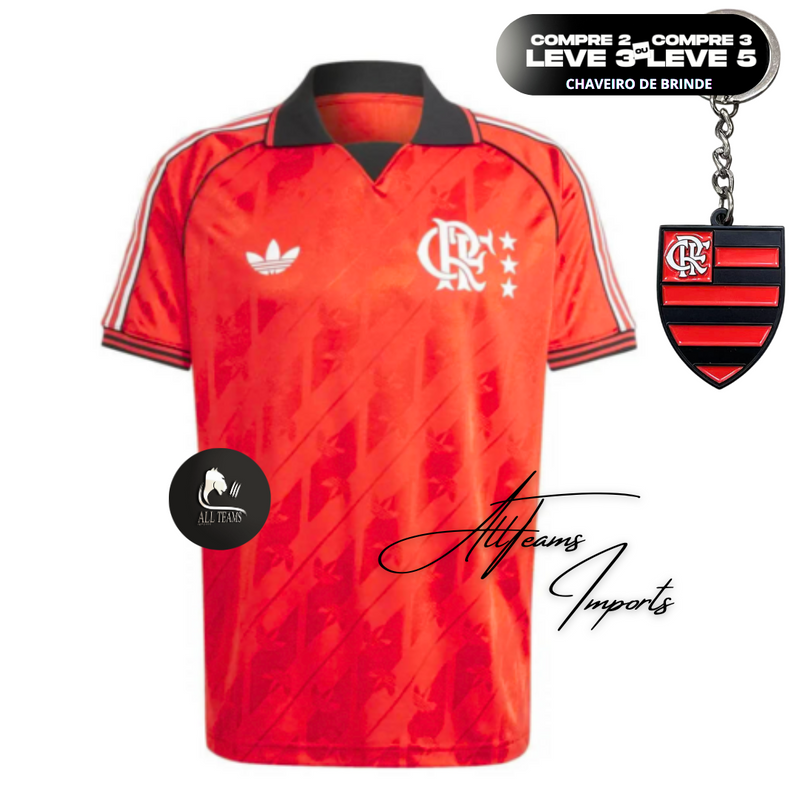 Camisa Flamengo Lifestyle 24/25 Torcedor Adidas Masculina